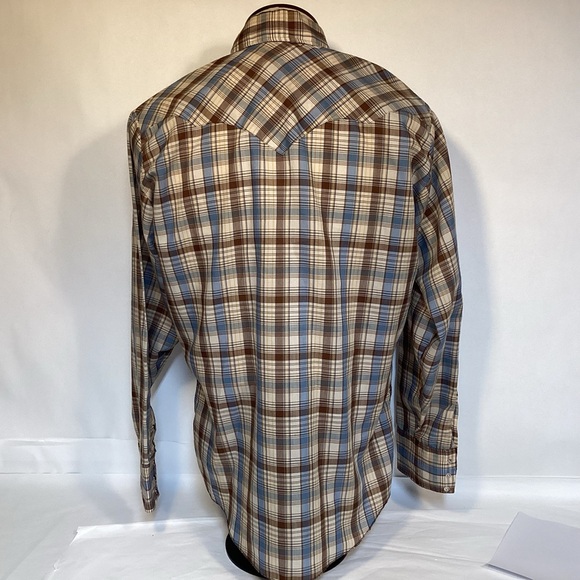 Vintage DJ Dickson Jenkins Men’s Western Shirt snap front Made in USA Size 16 - Picture 3 of 11